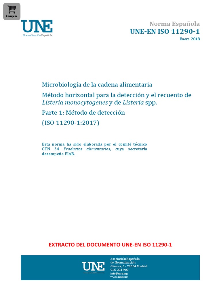 Detección de Listeria según ISO 11290-1 | PDF | Alimentos | Microbiología
