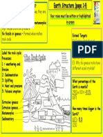 Y7 Homework RAISE Earth Structure