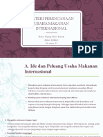 Materi Perencanaan Usaha Makanan Internasional