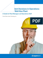 Making Confident Decisions in Operations: 7 Secrets To A Well-Run Plant