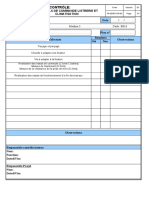 Fiche de Contrôle Appareils de Commande