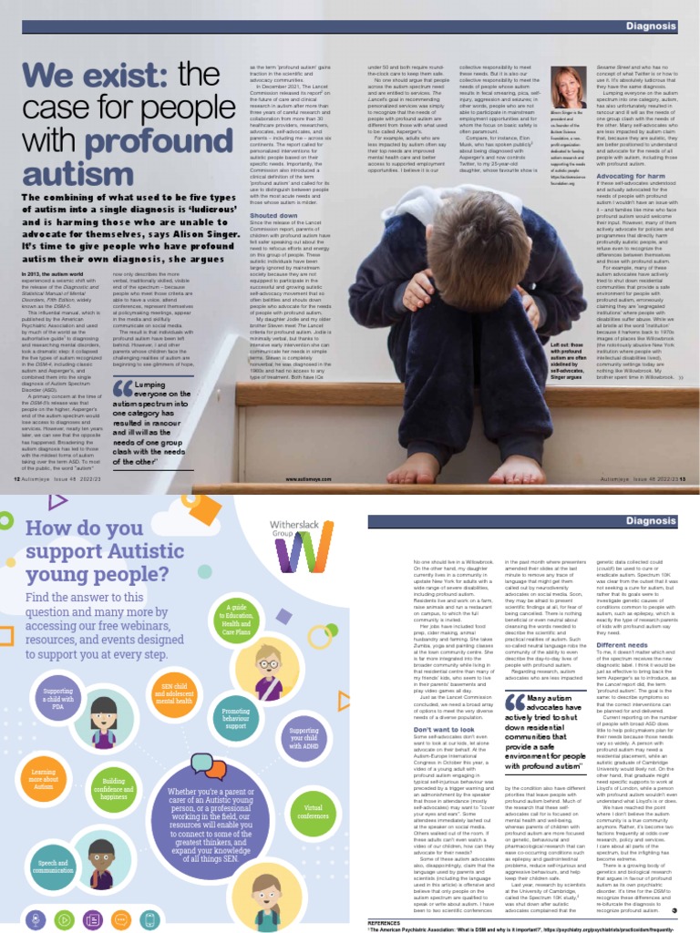 Profound Autism: Need for Distinct Diagnosis | PDF | Autism Spectrum ...