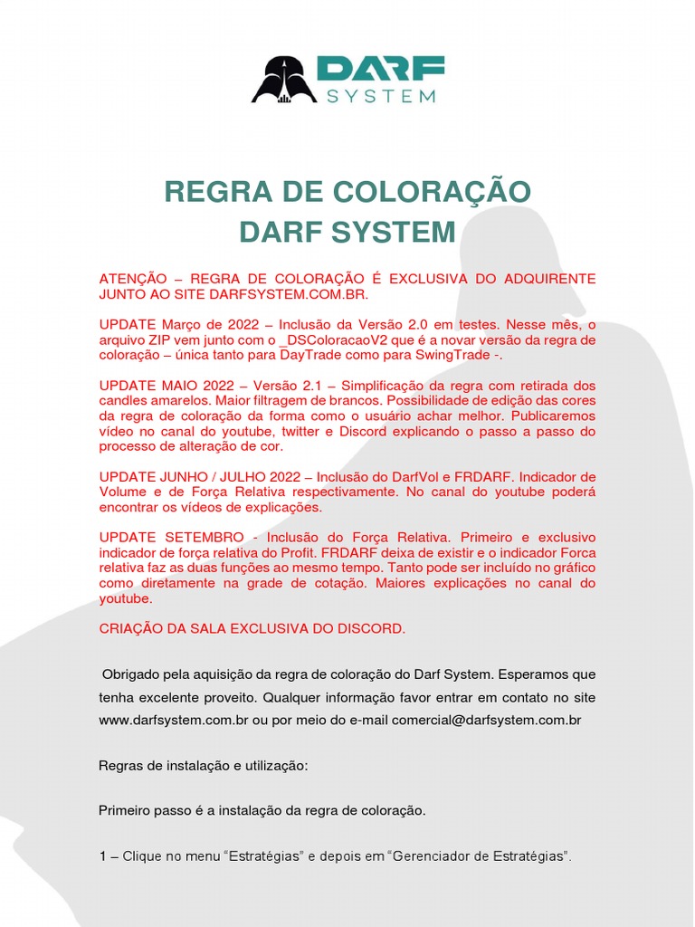 Atualizações da Regra de Coloração Darf | PDF | YouTube | Cor