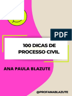100 Dicas Fatais - PROCESSO CIVIL
