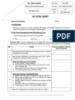 Hot Work Permit Format (HSE-CTN-HPP-FMT-009)