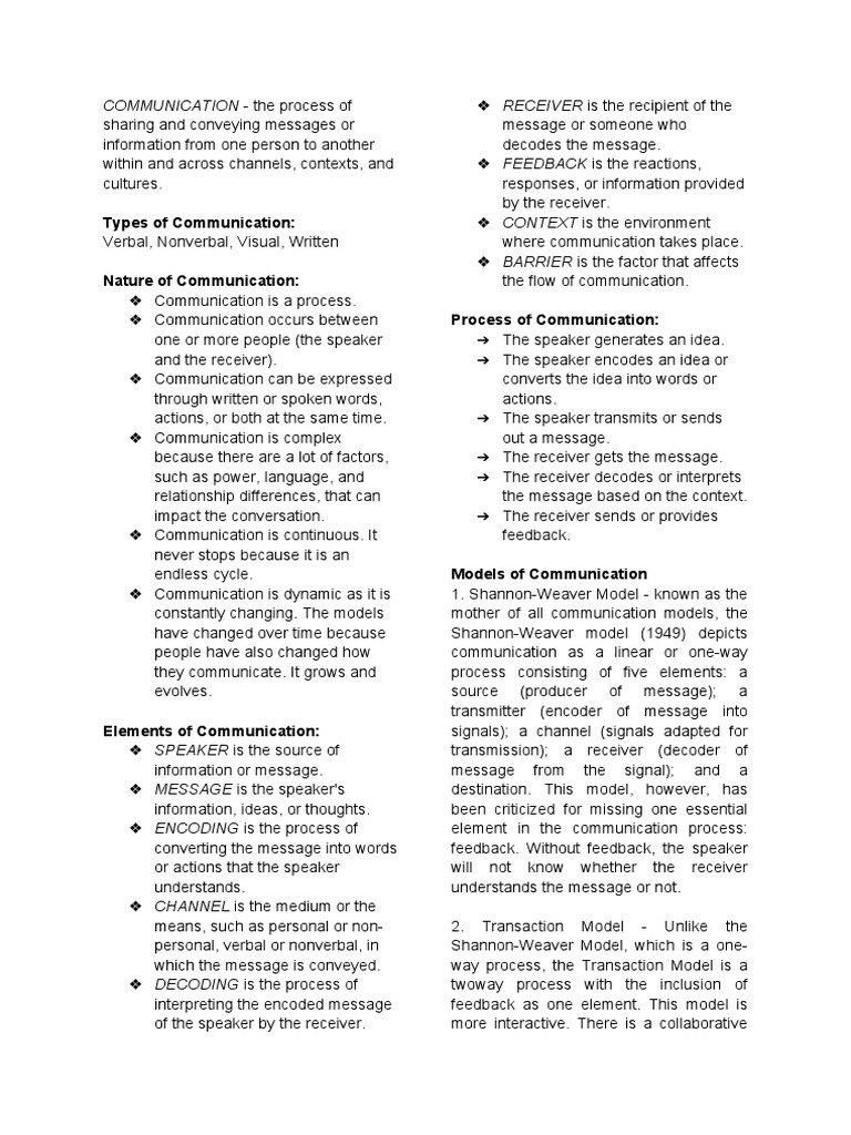 Oral com quiz bee pdf communication nonverbal communication