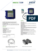 RIF600W Clamp-On Ultrasonic Flowmeter Riels