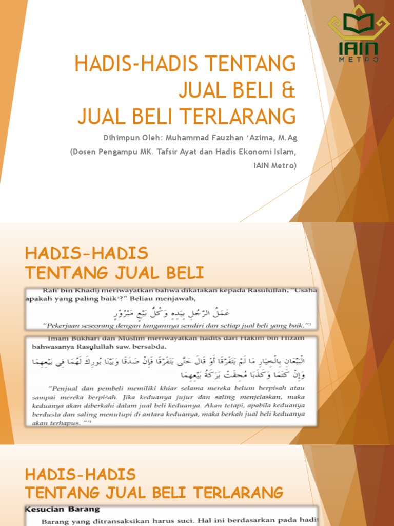 Jual Beli Online dalam Perspektif Hadits: Menggali Hukum dan Etika Transaksi Digital
