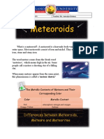 SCIENCE ASS. 2nd Q Meteorites