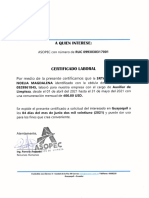 Certificado Laboral