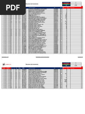 Resumen de Inventarios | PDF