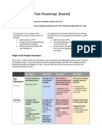 Project Road Map (