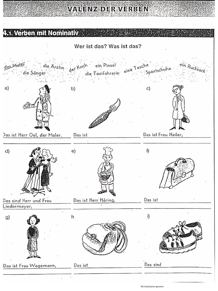Valenz Der Verben | PDF