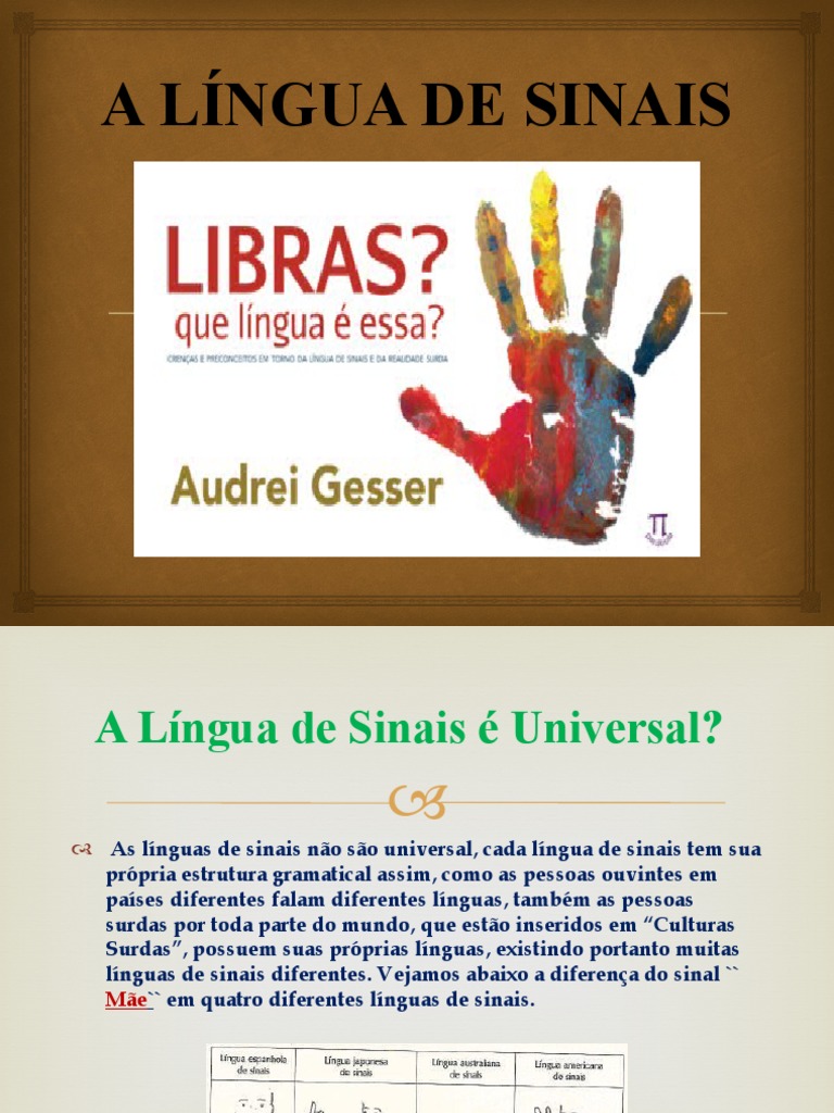 A Língua De Sinais Pdf