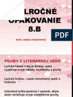 Polročné Opakovanie Literatúry