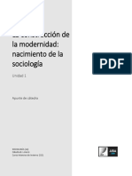 SesiÃ N 2 La Construcciã N de La Modernidad Nacimiento de La Sociologã - A