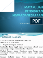 Bab 9 Integrasi Nasional