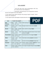 Nota Kata Adjektif