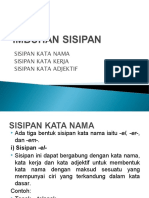 Sisipan Kata dan Imbuhan dalam Bahasa Melayu