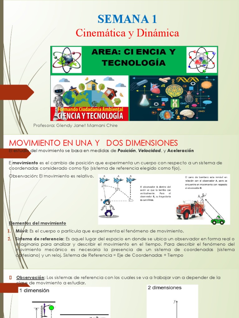 Cinemática y Dinámica: Fundamentos Esenciales | PDF | Velocidad ...