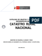 Catálogo de Objetos y Símbolos Geográficos Del Catastro Rural Nacional