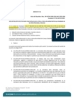 Acta reunión comisión artes musicales