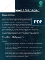 Somehow I Manage!! Rulebook With Problem Statement