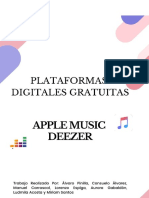 Trabajo Plataformas Digitales Apple y Deezer