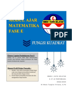 Modul Ajar Fase E Fungsi Kuadrat - Matematika - X