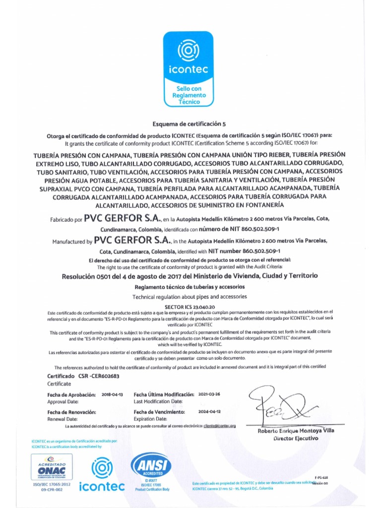 Resolución 0501 - Gerfor | PDF