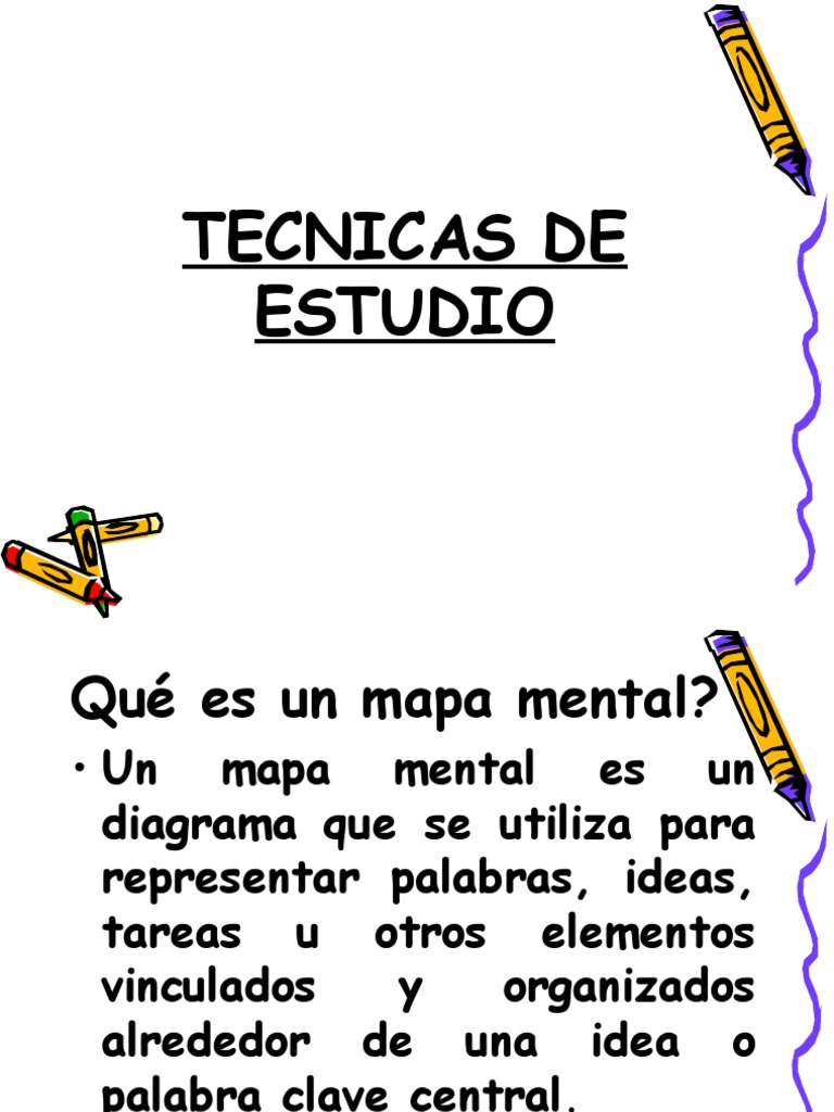 Tecnicas de estudio power point pdf aprendizaje cognici n