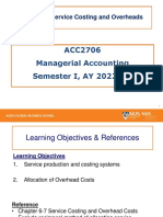 Lecture 5 S1 AY2022.23 Service and Overhead Costing Lecturers Student