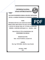 Universidad Nacional "Santiago Antúnez de Mayolo": Facultad de Ingeniería de Minas, Geología Y Metalurgia
