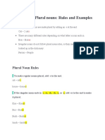 Singular and Plural Nouns