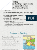 Persuasive Writing 6