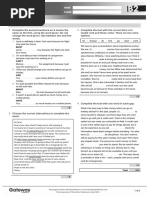 Gateway B2 Unit 6 Test Answer Key | PDF