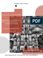 Análisis comparativo fotografía y arquitectura Basílica Lourdes