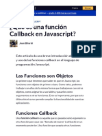 ¿Qué Es Una Función Callback en Javascript