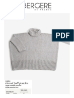 Grand Pull Poncho: Large Sweater Poncho Wijde Poncho-Trui