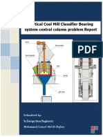 Vertical Coal Mill Classifier Bearing System Central Column Problem Report