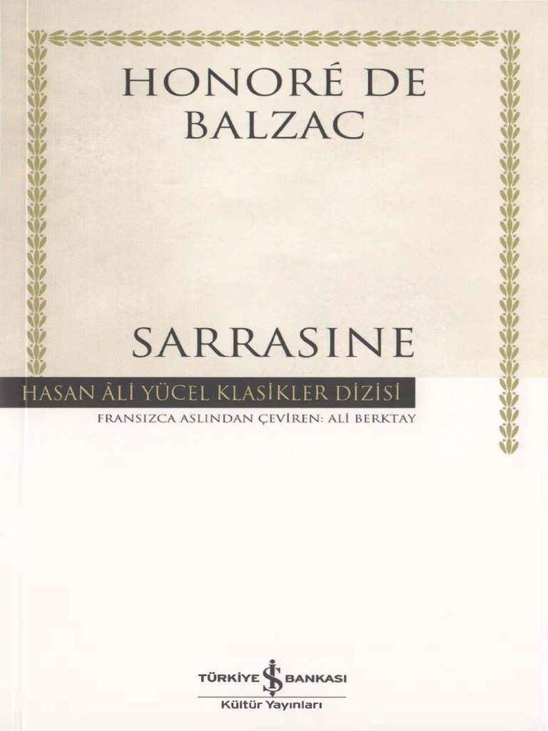 Balzac Sarrasine PDF
