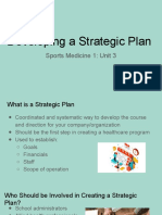 Developing A Strategic Plan