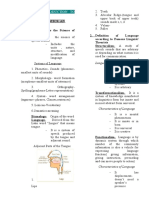 BSEE 21: INTRODUCTION TO LINGUISTICS