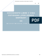 Movimiento Libre y Vida Cotidiana ¿Por Dónde Empiezo - Teta-à-Porter