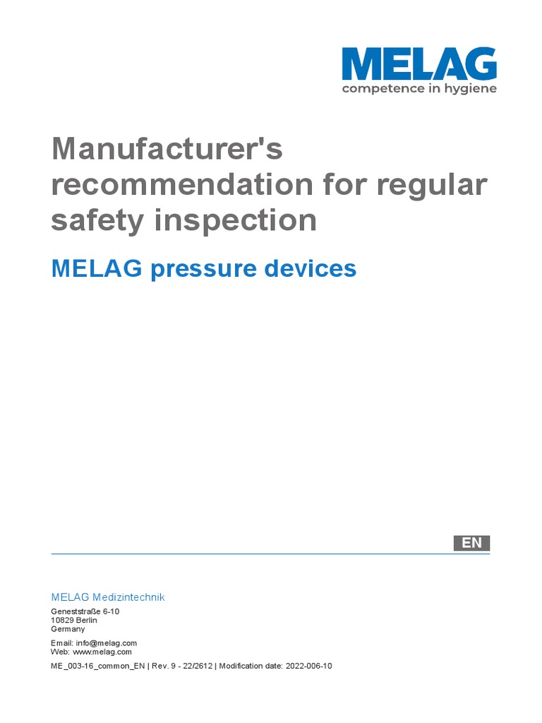 Melag Autoclave Manuals PDF Door Valve