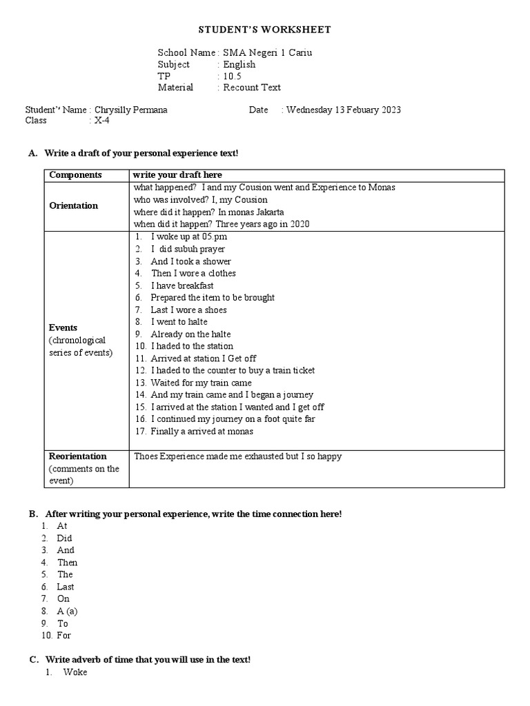 Monas Trip: A Personal Recount | PDF