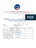 Prod-Pr-041 Poes para Equipos y Superficies Del Area de Mezclas - 19.07.2019