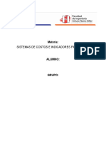 Sistemas de costos e indicadores financieros: Formato de solicitud de pedido, formato de compras, formato de devolución de compras y definiciones de métodos PEPS, UEPS y PP