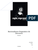 Racionalismo Dogmático Descartes - Ensaio Filosófico