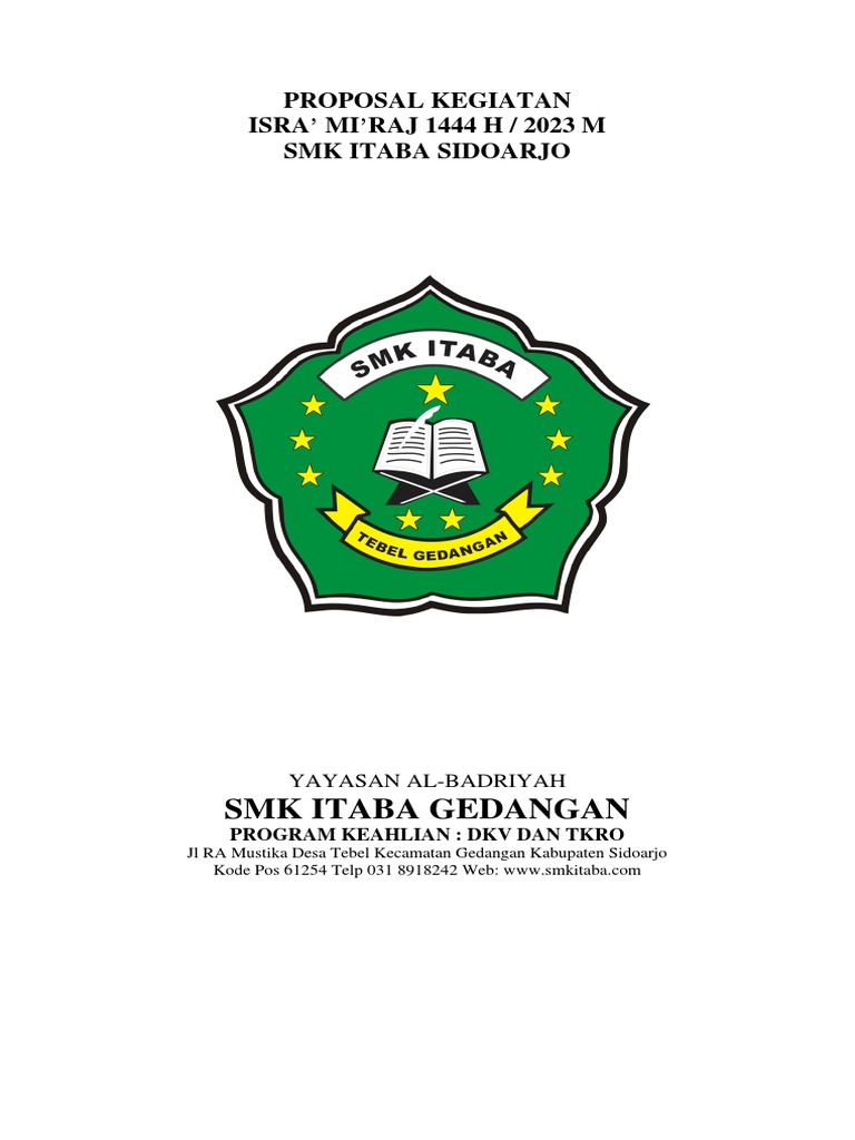 Peringatan Isra Mi'raj SMK ITABA 1444 H | PDF | Perjalanan